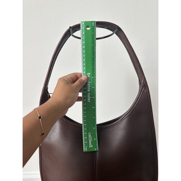 Vintage Y2K 90s Coach Shoulder Bag 9025 Ergo Zip Mahogany Brown No HangTag 1998 - Picture 15 of 16